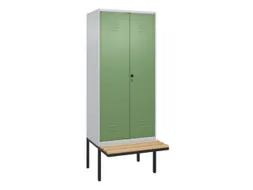locker voor scheiding van kleding,HxBxD 2120x800x815mm,2vak