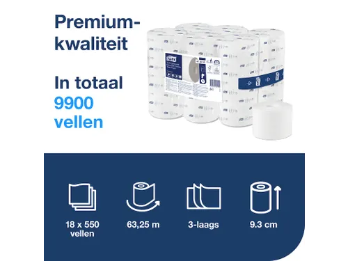 Tork 472630 OptiServe Hulsloos Toiletpapier T7 Advanced 2-laags 24 rol