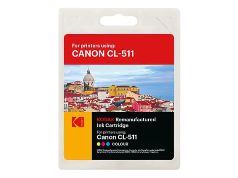 185C051113 Kodak Canon Cl511 Mp Inkt 3-Kleuren Rebuilt 244Pagina's