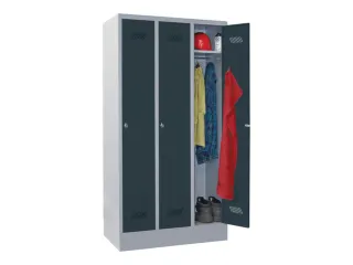locker,HxBxD 1850x900x500mm,3vak,vak B 300mm,RAL7035,front RAL7016 - 3