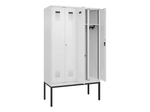 locker voor scheiding van kleding,HxBxD 2120x1200x500mm,4vak