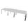 vergadertafel,HxBxD 740x3200x1400mm,vatvormig,MP-lichtgrijs