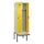 locker met bank,voor scheiding van kleding,HxBxD 2120x600x815mm,2vak