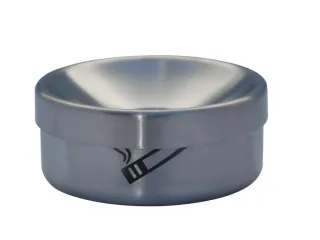 Veiligheidstafelasbak 0.2l HxØ 40x90mm Rvs Blank Gelakt - 1