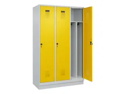 locker voor scheiding van kleding,HxBxD 1950x1200x500mm,3vak