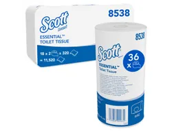 Scott 8538 ESSENTIAL toiletpapier 2-laags Wit Pak a 36 Rol