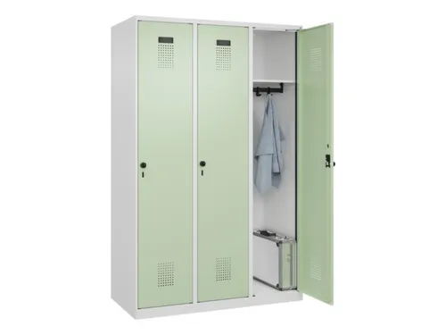 locker,HxBxD 1850x1200x500mm,3vak,vak B 400mm,draaigrendel