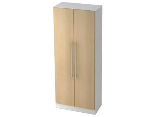 kantoorkast,HxBxD 2004x800x420mm,4xhouten vloer,5ordnerhoogte,romp wit