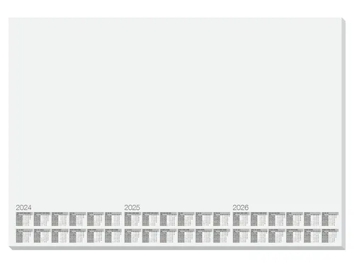 Bureauonderlegger Kangaro wit 30 vel kalender 24/25/26 595x410mm doos