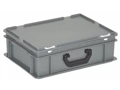 Euronorm Koffer Pe Hxlxb 130x400x300mm 11l 1 Handgreep Grijs