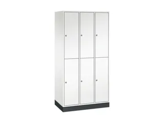 Dubbeldekse garderobekast,HxBxD 1950x920x500mm,3x2vak.,vak B 260mm - 2