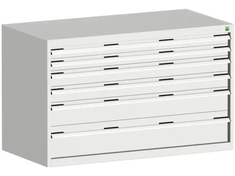 ladekast 800x1300x750mm 6laden zware lasten RAL7035 front RAL7035