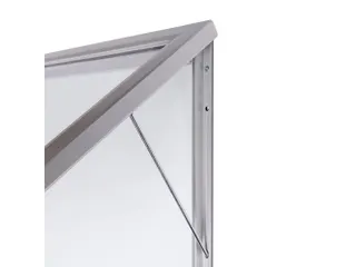 Vergrendelbaar notitiebord Outdoor Slim 12xA4 Zilver - 4
