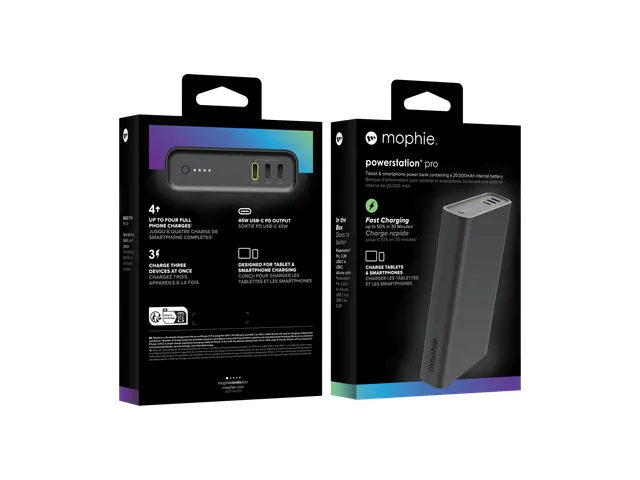 mophie Powerstation Pro, 20000 mAh, Zwart