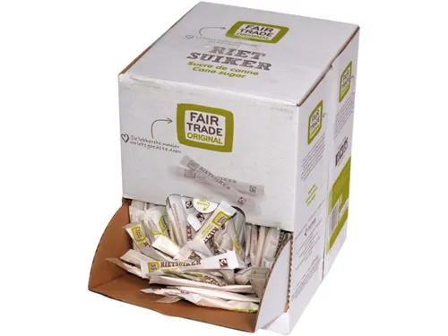 Rietsuikersticks Fairtrade Original 600 stuks