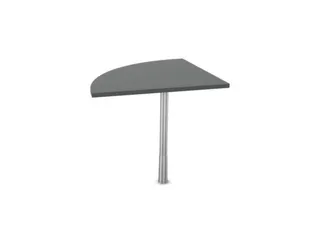 koppelelement voor bureau,90 °,HxBxD 720-840x800x800mm,MS-donkergrijs - 2