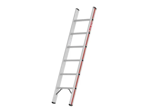 ladder,eenzijdig,6,verstevigde treden,balk L 1,72m,aluminium