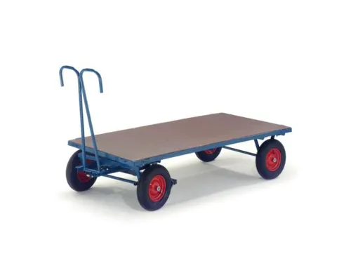 Handtrekwagen 1000kg 1600x800mm Luchtbanden Ral5010