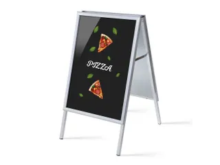 Stoepbord A1 complete set met print "Pizza" - 1