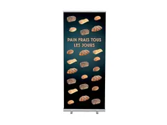 Roll-Banner 85x200 complete set met print "Pain Frais"