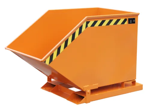 Kiepbak Staalplaat 840x670x1320mm Inh. 0.40m³ 300kg Oranje