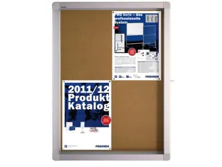 Infovitrine 4xa4 Kurkbord Voor Binnen Aluminium Frame - 2
