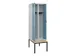 locker met bank,voor scheiding van kleding,HxBxD 2120x600x815mm,2vak