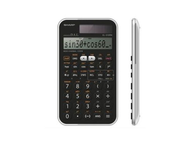 Calculator Sharp-EL510RNB zwart-wit wetenschappelijk | RekenmachinesWinkel.nl