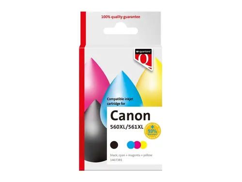 Inktcartridge Quantore alternatief tbv Canon PG560XL CL561XL zwart+kl