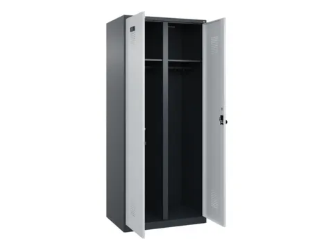 locker voor scheiding van kleding,HxBxD 1850x800x500mm,2vak