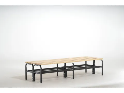 omkleedbank,LxD 2000x700mm,houten lijst,frame poedercoat.,RAL7016