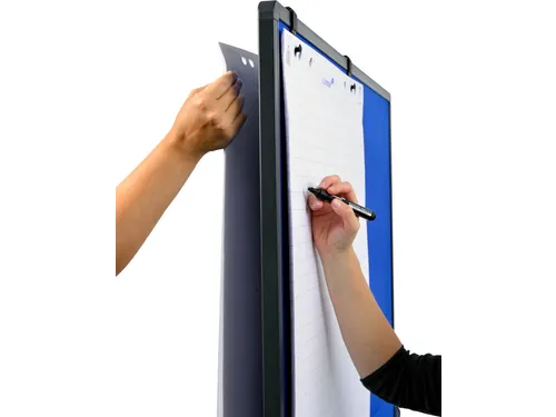 PREMIUM mobiel multiboard XL marineblauw prikbord 150x120cm