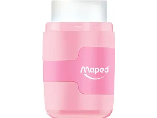 Puntenslijper Maped Connect 2-gaats met gum display à 20 stuks pastel - 4