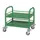 Serveerwagen,Draagverm. 80Kg,2Etage(S),Staaletage,Groen