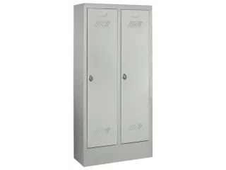 lockerkast v. kinderen,HxBxD 1300x530x300mm,2vak,RAL7035,front RAL7035 - 2