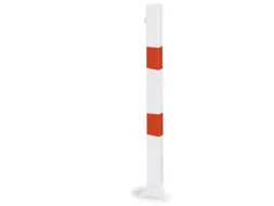Afzetpaal Vierkant 70x70mm Omlegbaar Cilinderslot Platte Kop