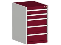 ladekast HxBxD 800x525x525mm 5laden romp RAL7035 front RAL3004