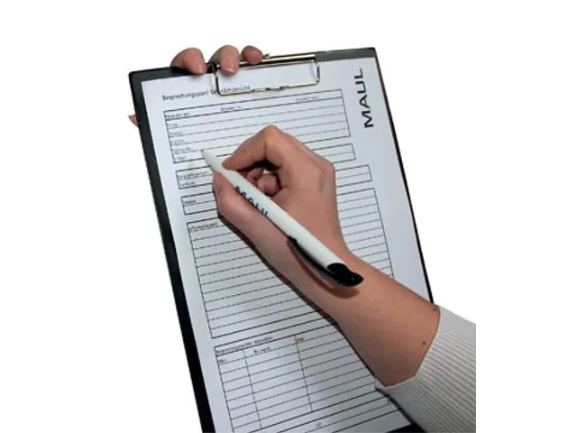 Klemplaat PP A4 Zwart