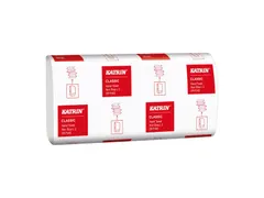 Handdoek Katrin w-vouw 2-laags 203x320mm 25x120 vel wit 61594