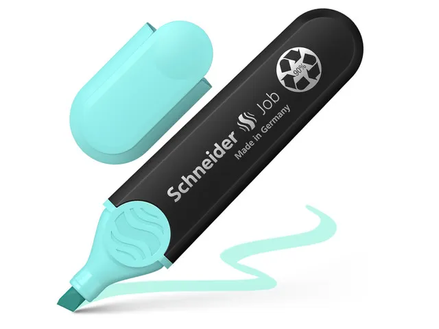 Markeerstift Schneider Job pastel kleur turquoise