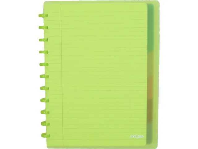 Cahier spirale A4+ 60 feuilles Ligné Couverture PP Assorti 6 intercal
