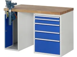 werkbank,HxBxD 890x1250x700mm,beukblad,draagverm. 750kg,2containers