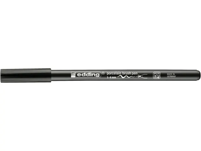 Brushpen edding 4200 porselein zwart