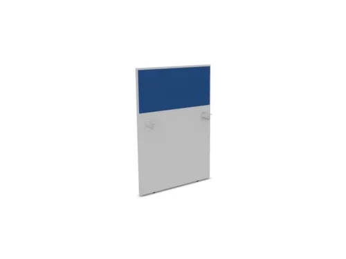 baliepaneel,v. bureau,aanbouw links,B 800mm,MP-lichtgrijs,BN6016-blauw