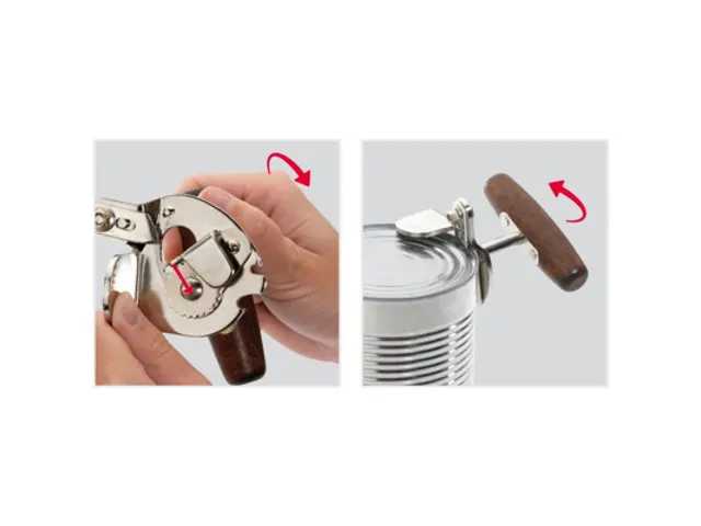 Westmark Heavy duty Blikopener TITAN Staal met houten handvat