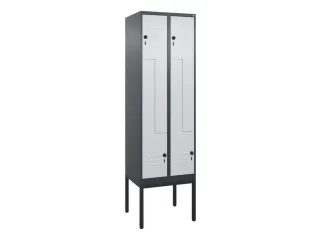 Z-garderobekast,HxBxD 2120x600x500mm,vak B 150/300mm,draaigrendel - 1