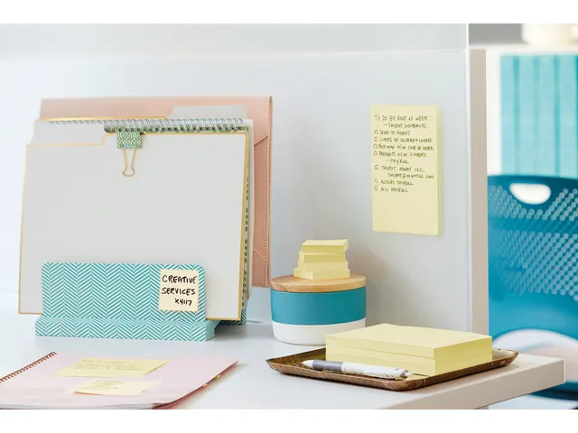 Memoblok Post-it 622 Super Sticky 47,6x47,6mm geel 12 stuks
