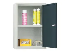 Hangkast 600x400x300mm 1 Verstelbaar Legbord Ral 7035 Front Ral 7016