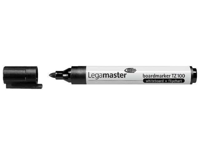 Viltstift Legamaster TZ100 Whiteboard Rond Zwart 1.5-3mm