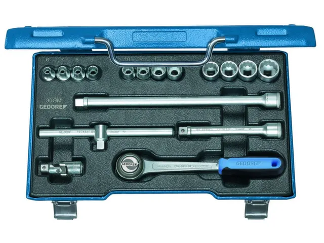 D 30 GMU-3 Dopsleutelset 3/8 inch 17-delig UD profiel 6-19mm